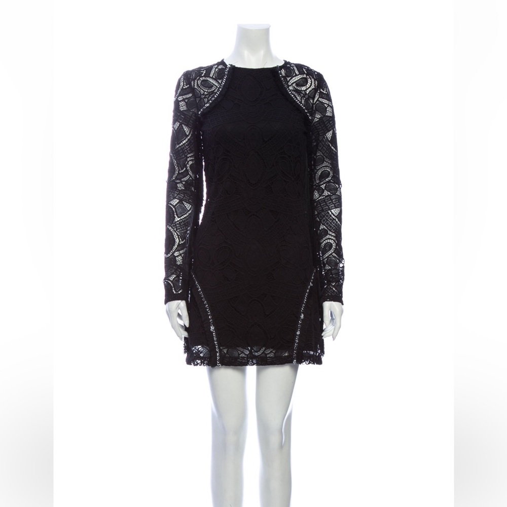 Alexis Lace Pattern Mini Dress